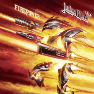 Okładka płyty "Firepower" grupy Judas Priest